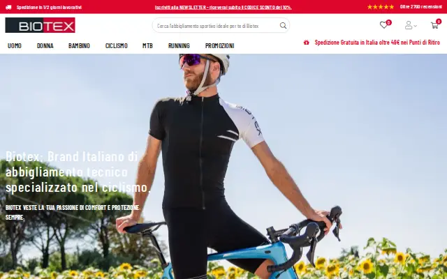 Biotex: estensioni PrestaShop per shop B2C e portale B2B, con consigliere di taglia