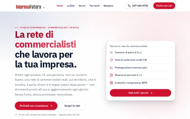 Impresa Futura: template Joomla riscritto da zero. Peso da 1108KB a 129KB, CLS da 0,105 a 0,017