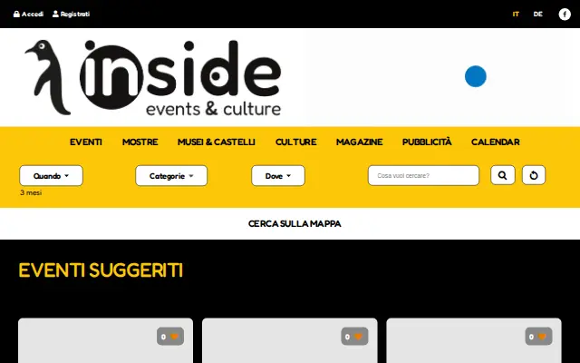 Inside Bolzano: portale Joomla di eventi e cultura per il territorio